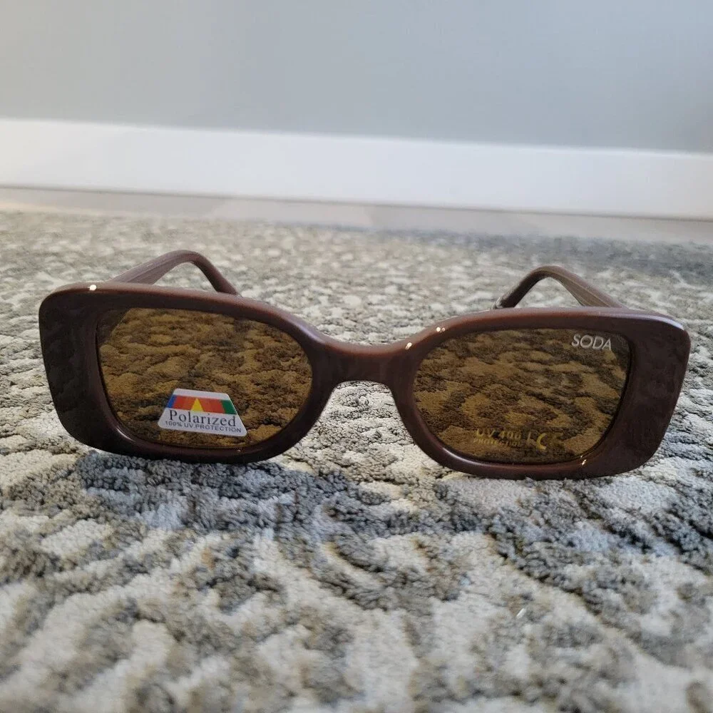 NEW SODA Bambi Coffee / Brown Lens Polarized UV400 Glasses